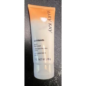 New Old Stock Discontinued Mary Kay Satin Hands Peach Hand Cream Full Size 3 oz